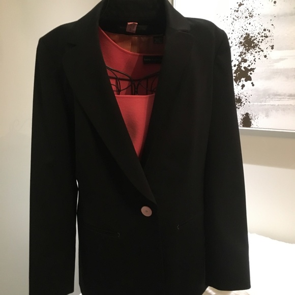 Dana Buchman Black & Pink 1-button Blazer & Top - Picture 4 of 7